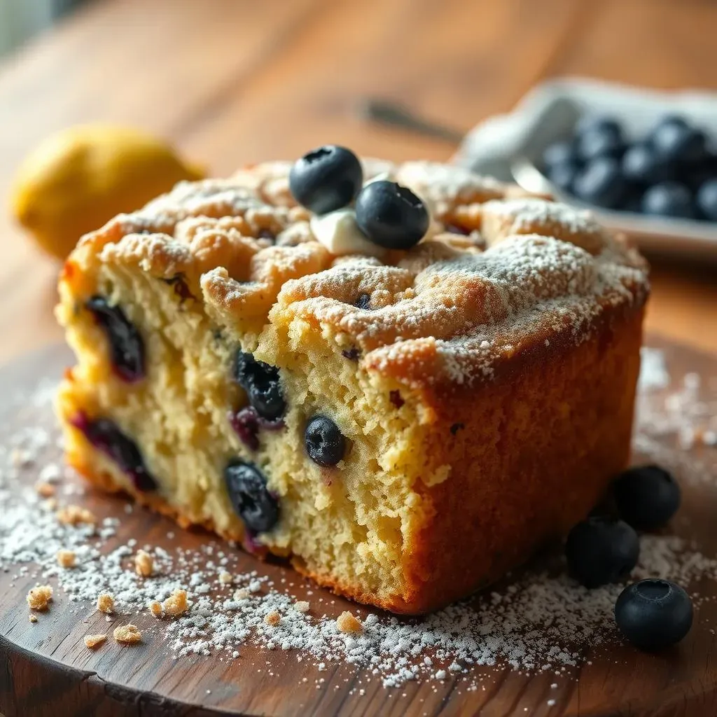 Storing and Serving Your Delicious Lemon Blueberry Coffee Cake with Sour Cream