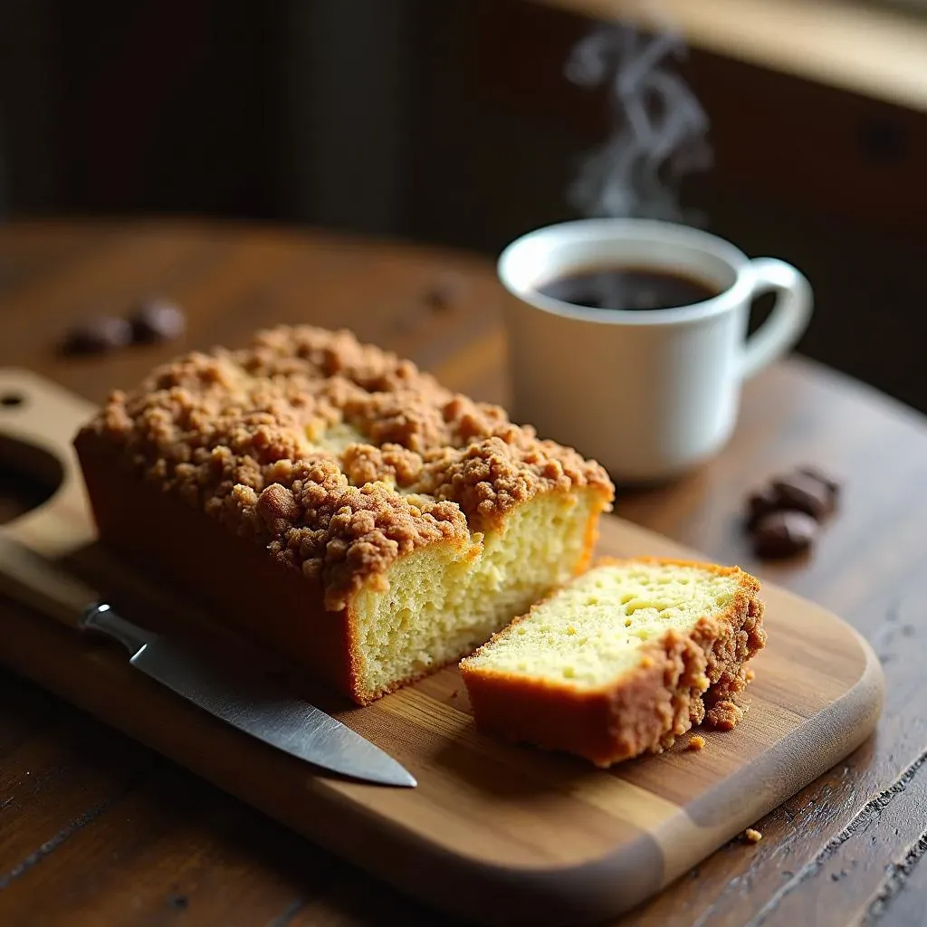 Storing and Serving Your Delicious Sour Cream Coffee Cake with Crumb Topping