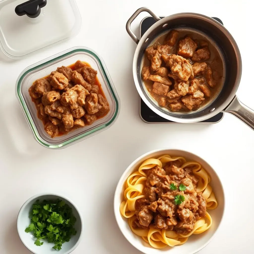 Storing, Reheating, and Serving Your Beef Stroganoff