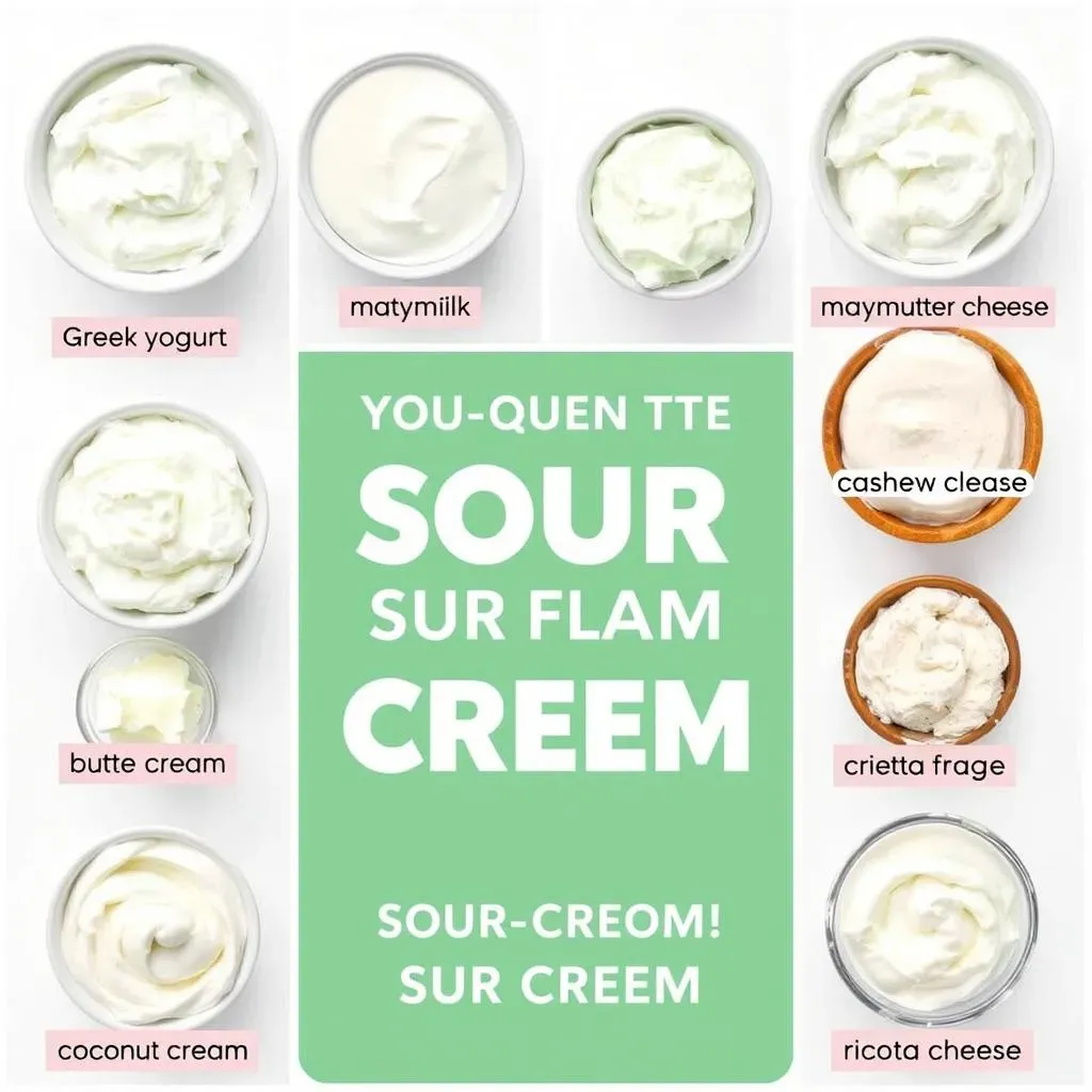 Amazing substitute for sour cream in a recipe: 10 quick swaps