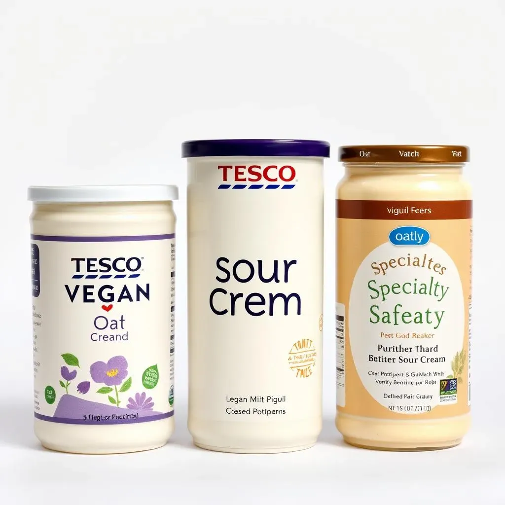 Tesco Vegan Sour Cream vs. The Competition