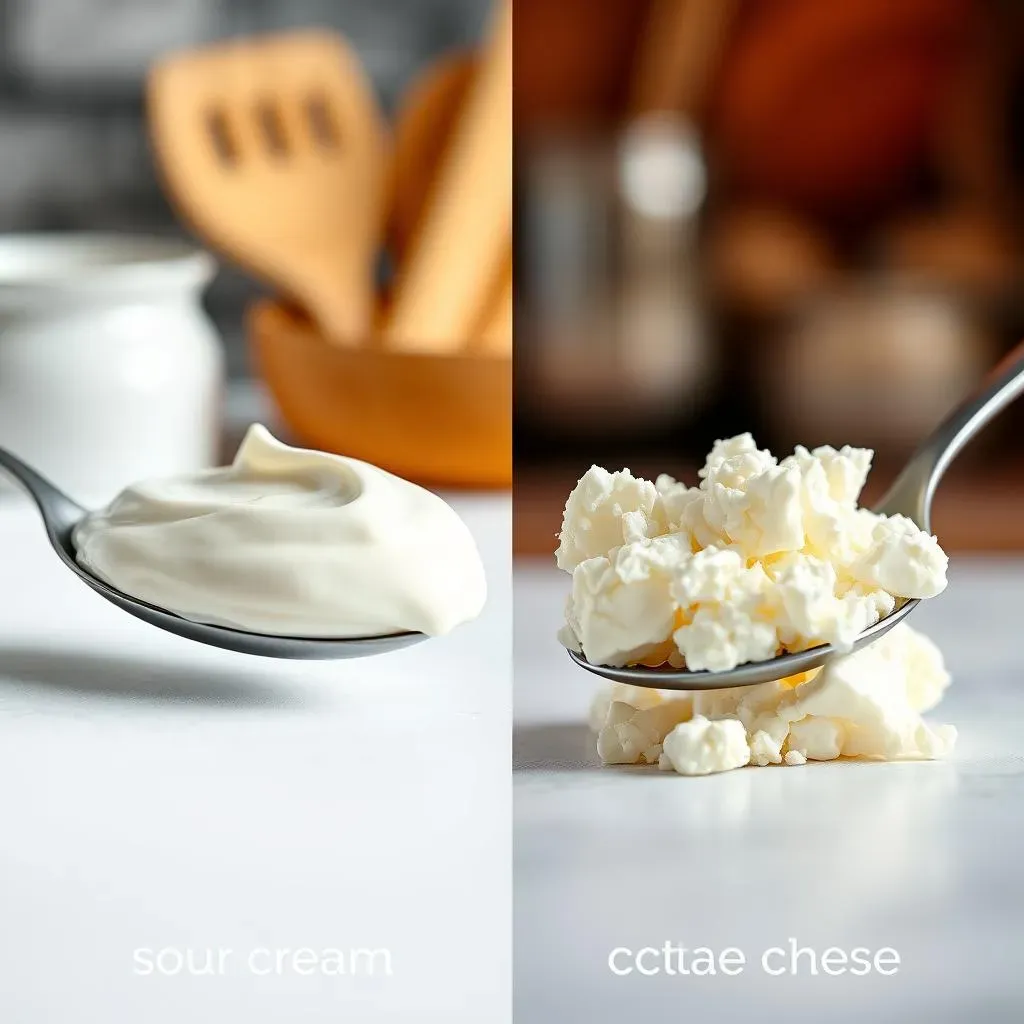 Texture and Taste Differences: Sour Cream vs. Cottage Cheese