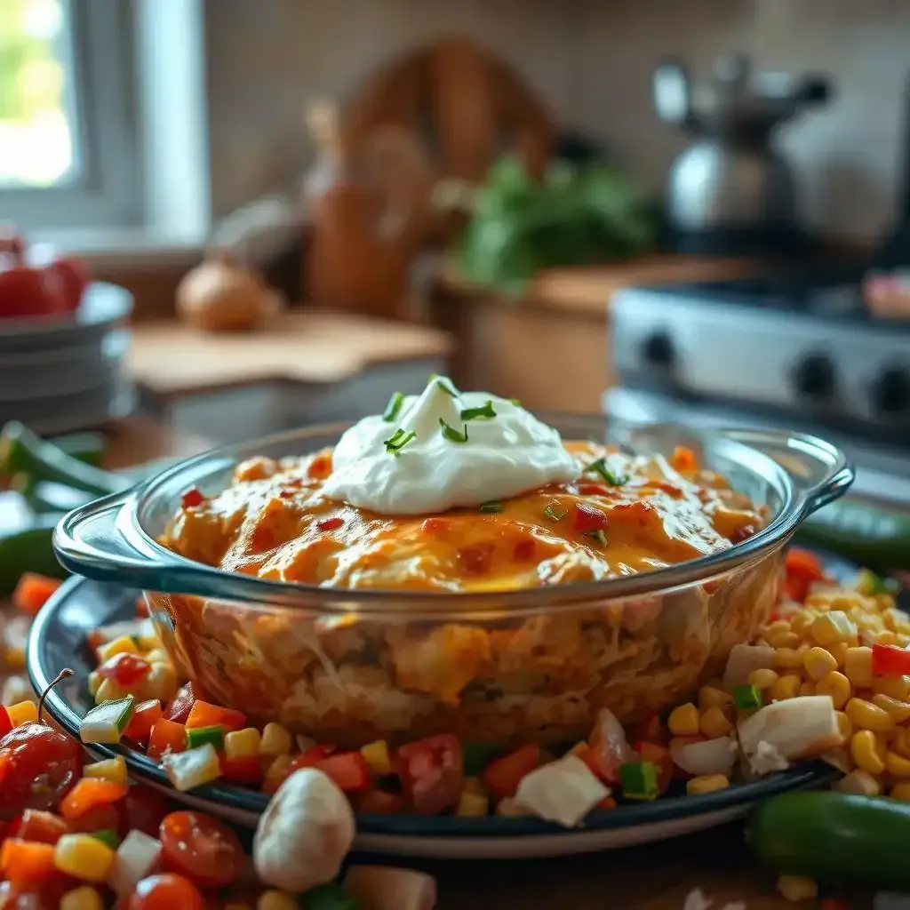 The Best Mexican Chicken Casserole With Sour Cream Recipe