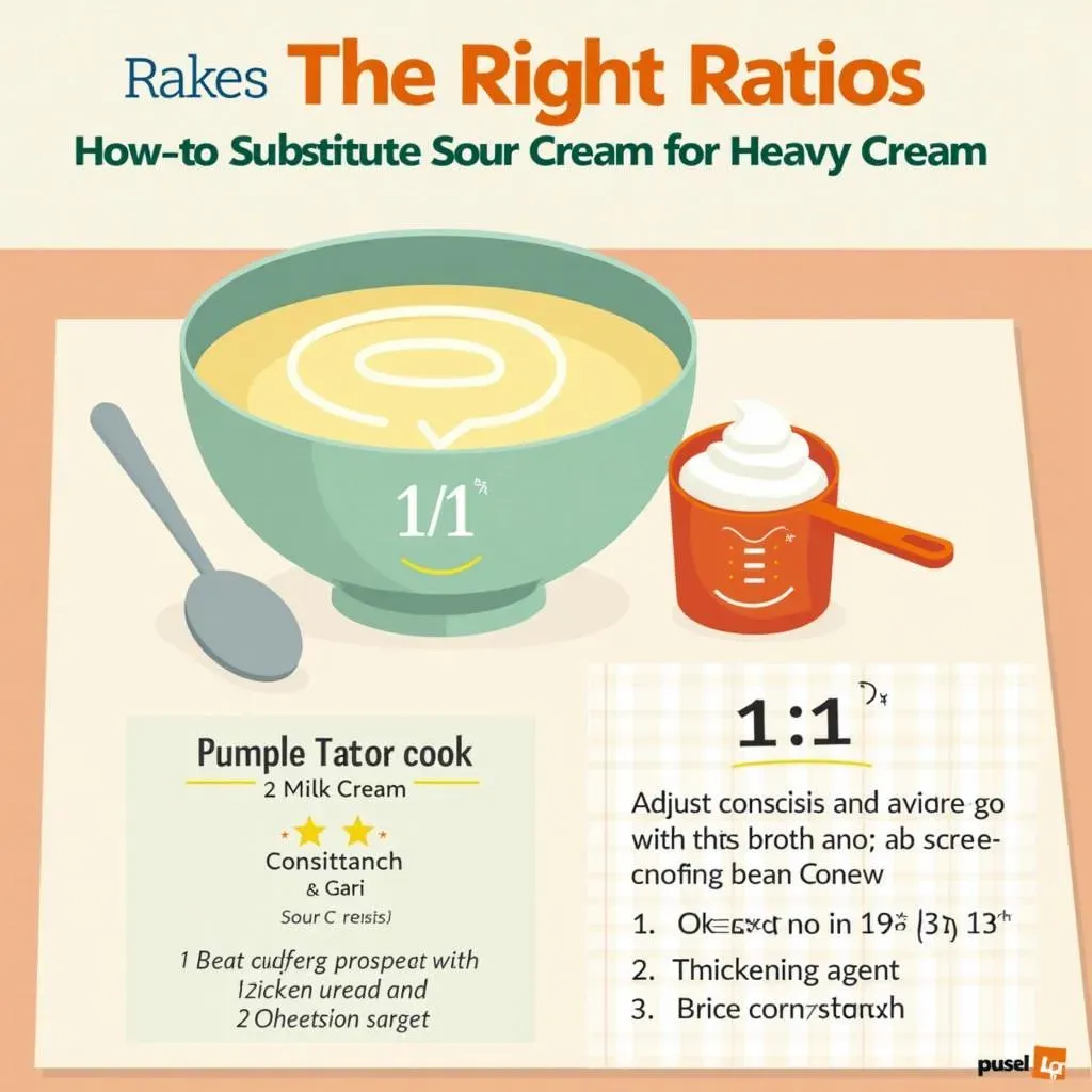 The Right Ratios: How to Substitute Sour Cream for Heavy Cream