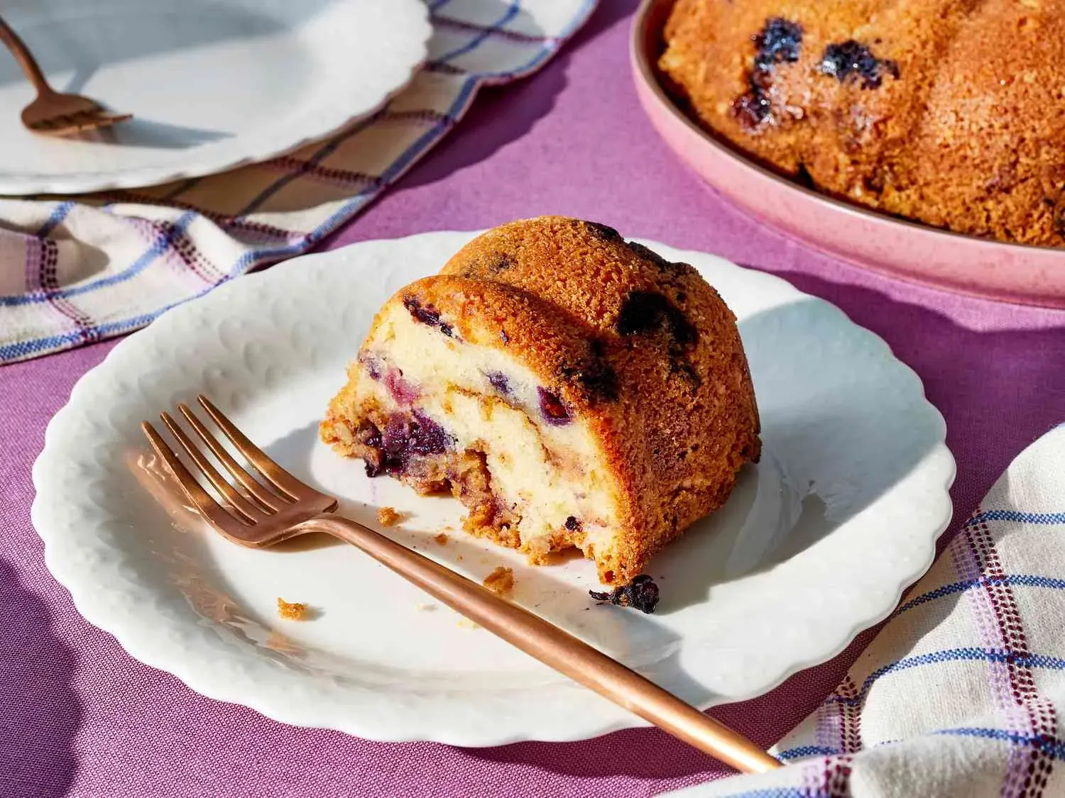 The Secret to a Moist Blueberry Sour Cream Coffee Cake: Sour Cream Power