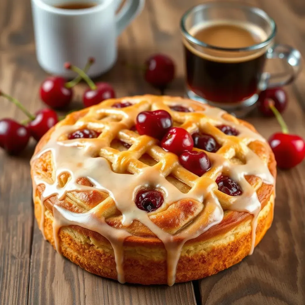 The Secret to a Perfect Cherry Sour Cream Coffee Cake