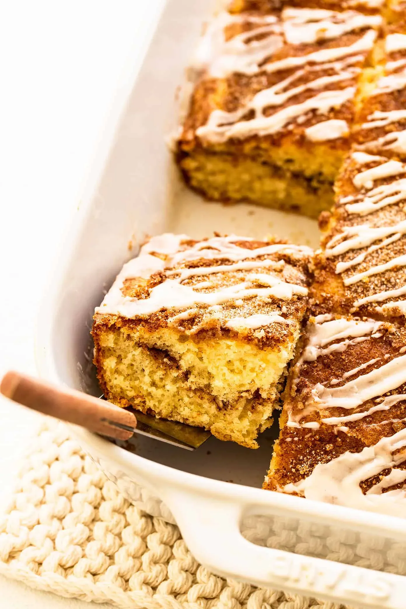 The Secret to Easy, Moist Coffee Cake: Cake Mix, Pudding, and Sour Cream
