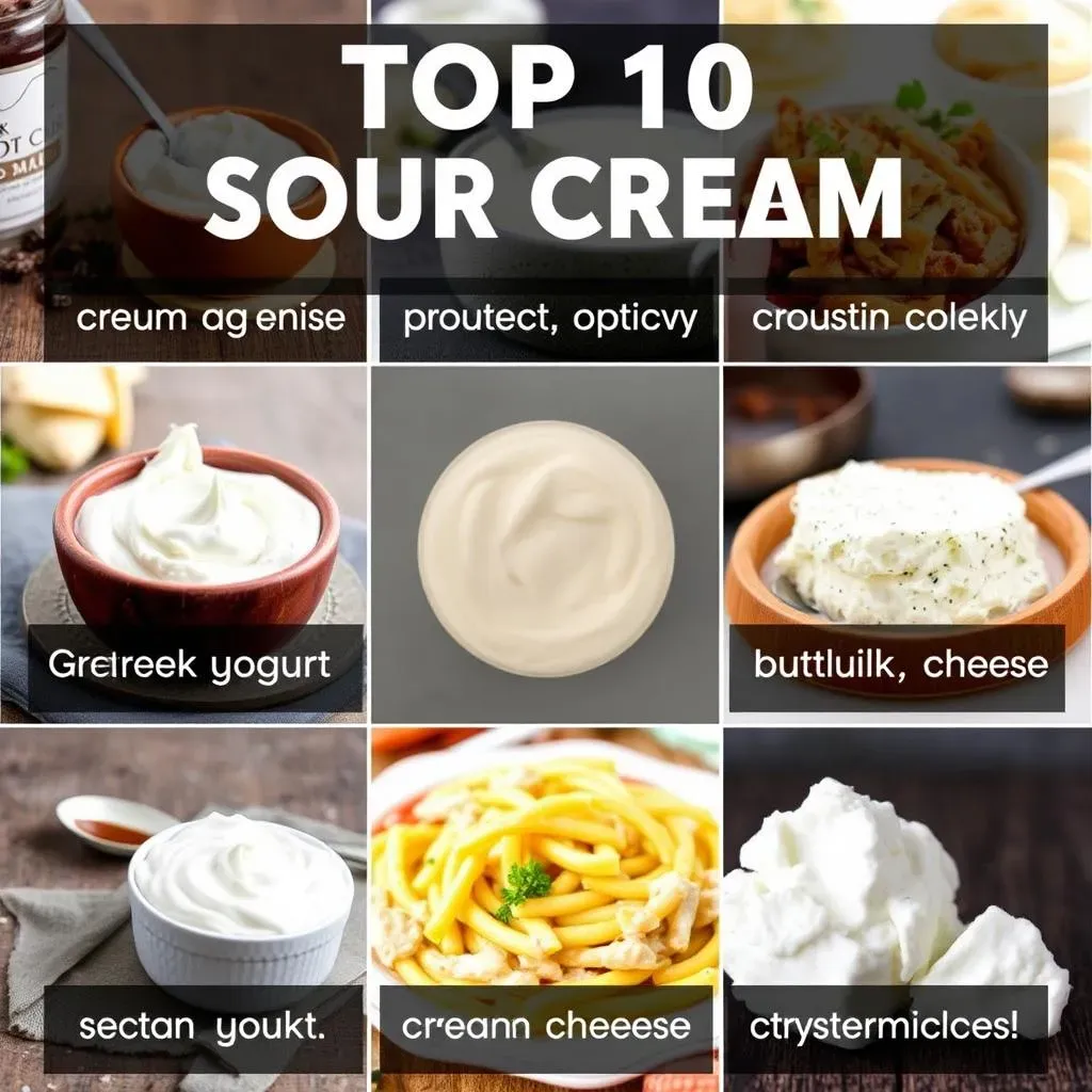 Top 10 Substitutes for 1 Cup of Sour Cream