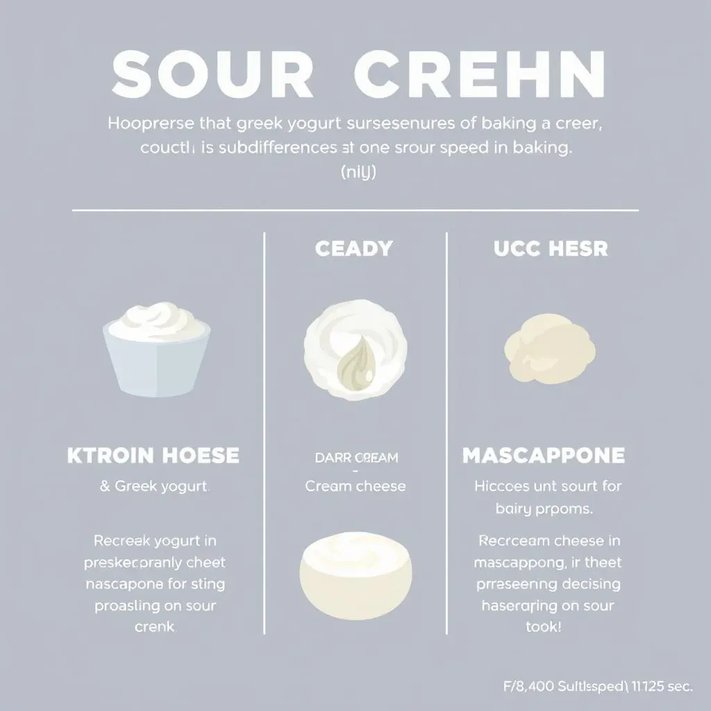 Top Dairy Substitutes for Sour Cream in Baking