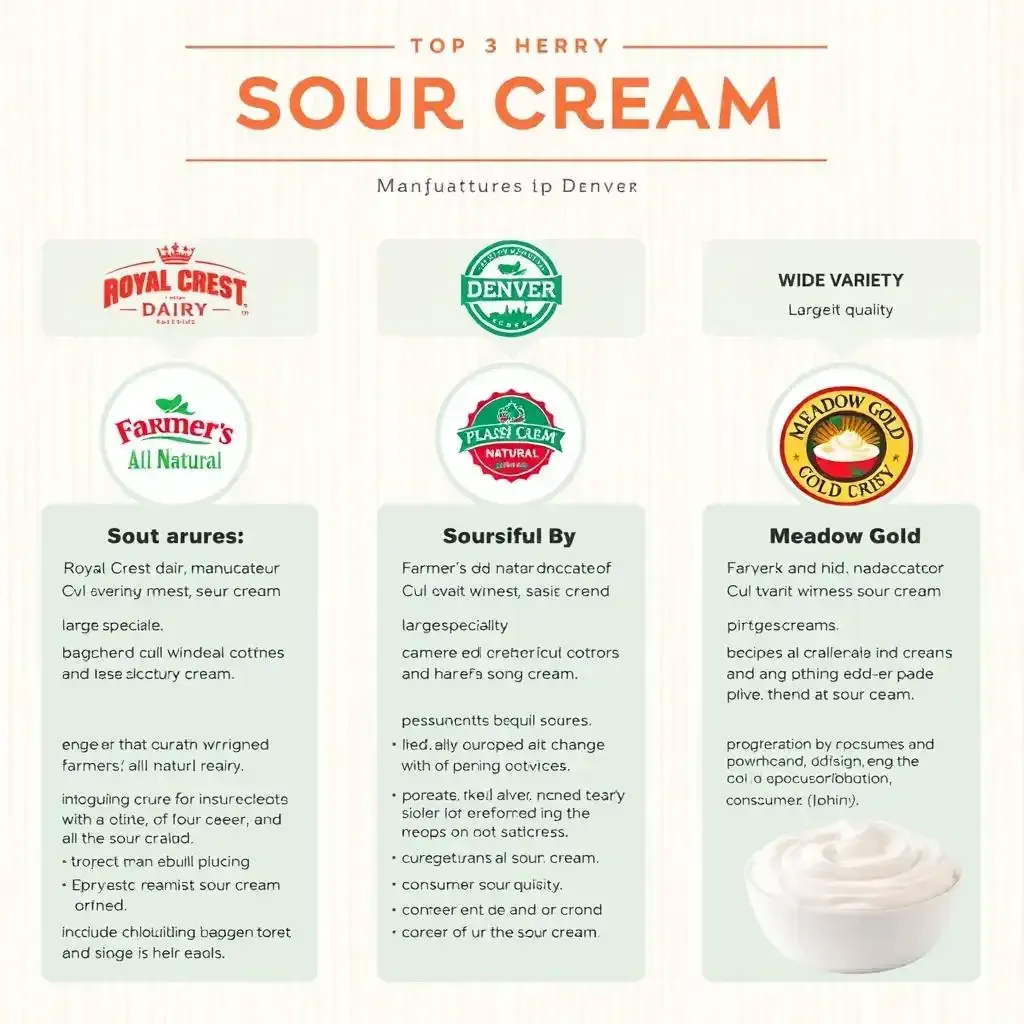 Top Sour Cream Manufacturers In Denver A Creamy Guide