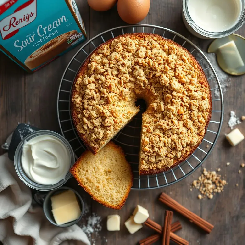 Transforming Cake Mix into a Delicious Sour Cream Coffee Cake