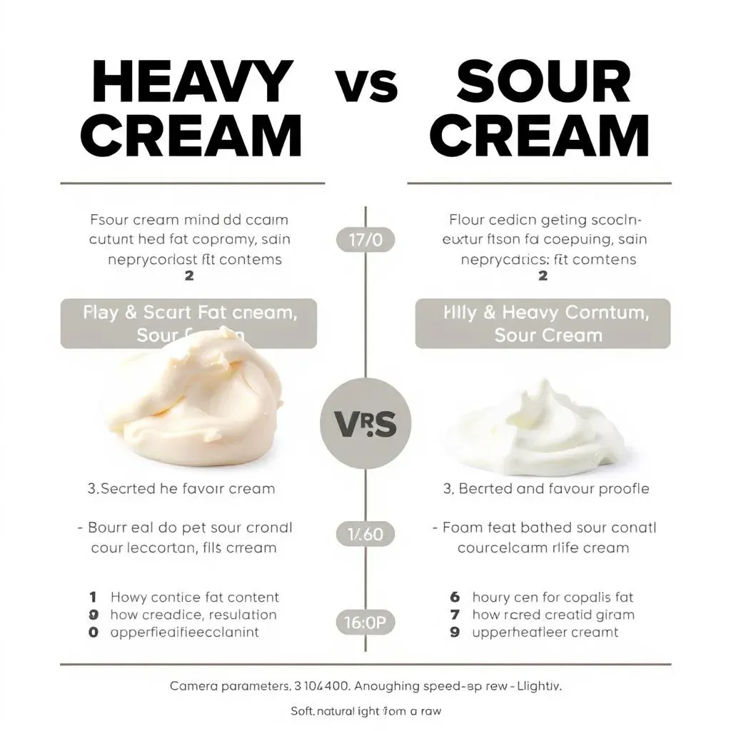 Understanding the Differences: Sour Cream vs. Heavy Cream