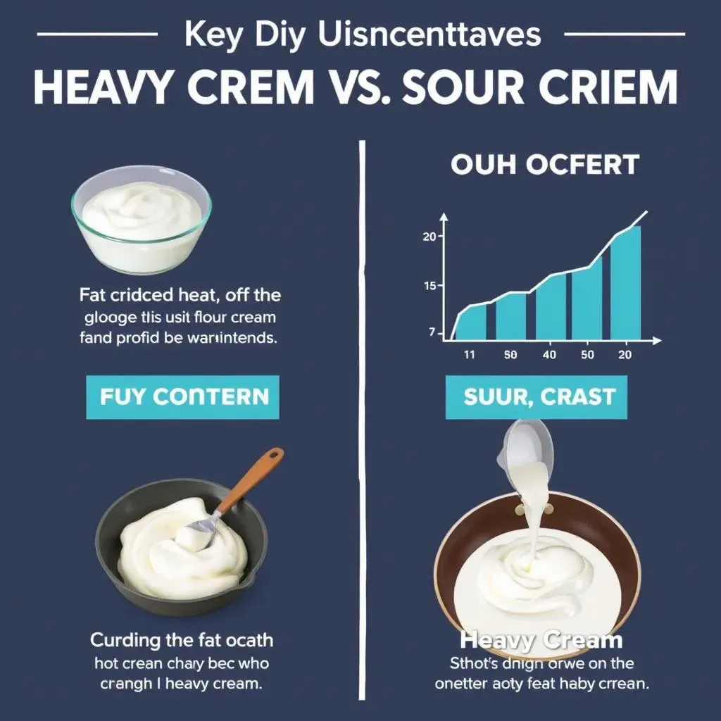 Understanding When to Substitute Sour Cream for Heavy Cream