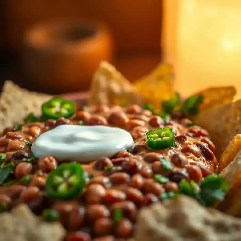 Variations On The Classic Mexican Bean Dip With Sour Cream