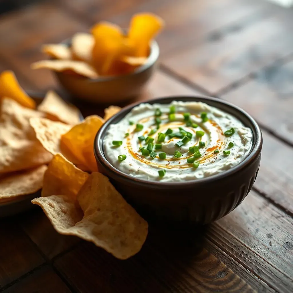 Amazing Vegan Sour Cream Onion Dip: Easy &amp; Oil-Free