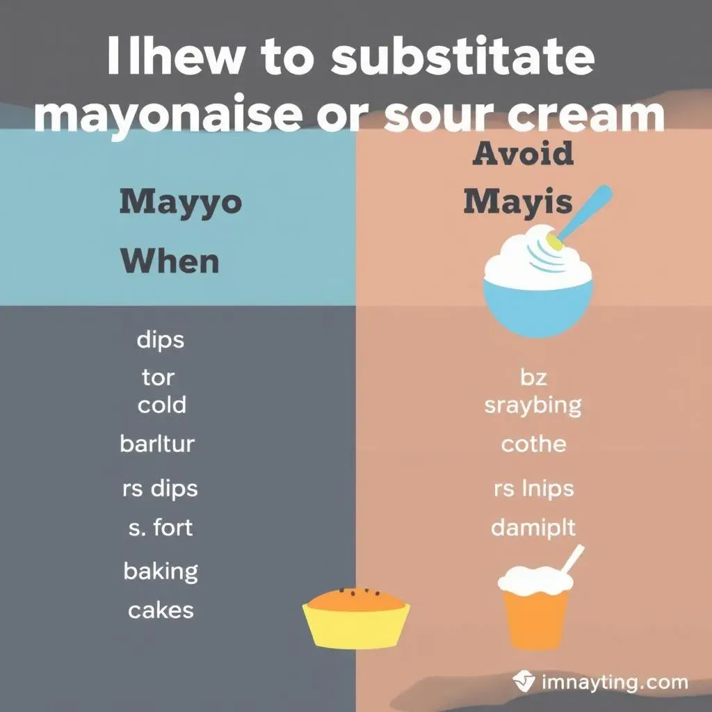 When to Substitute Mayo for Sour Cream